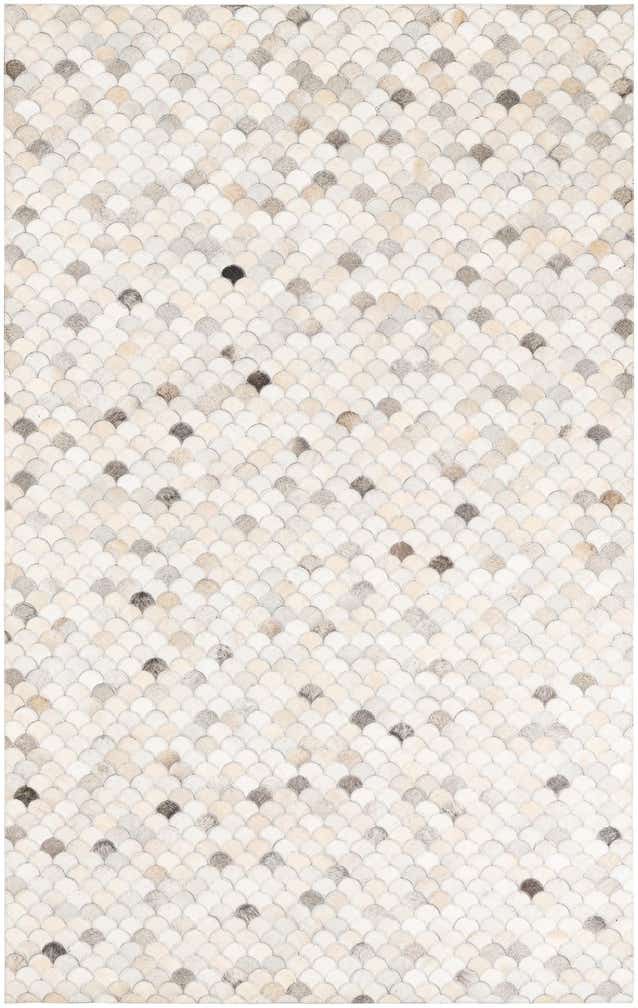 5' x 8' Cowhide Leather Rug