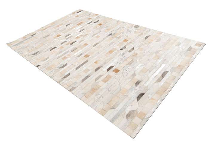 5' x 7' 10 Cowhide Leather Rug