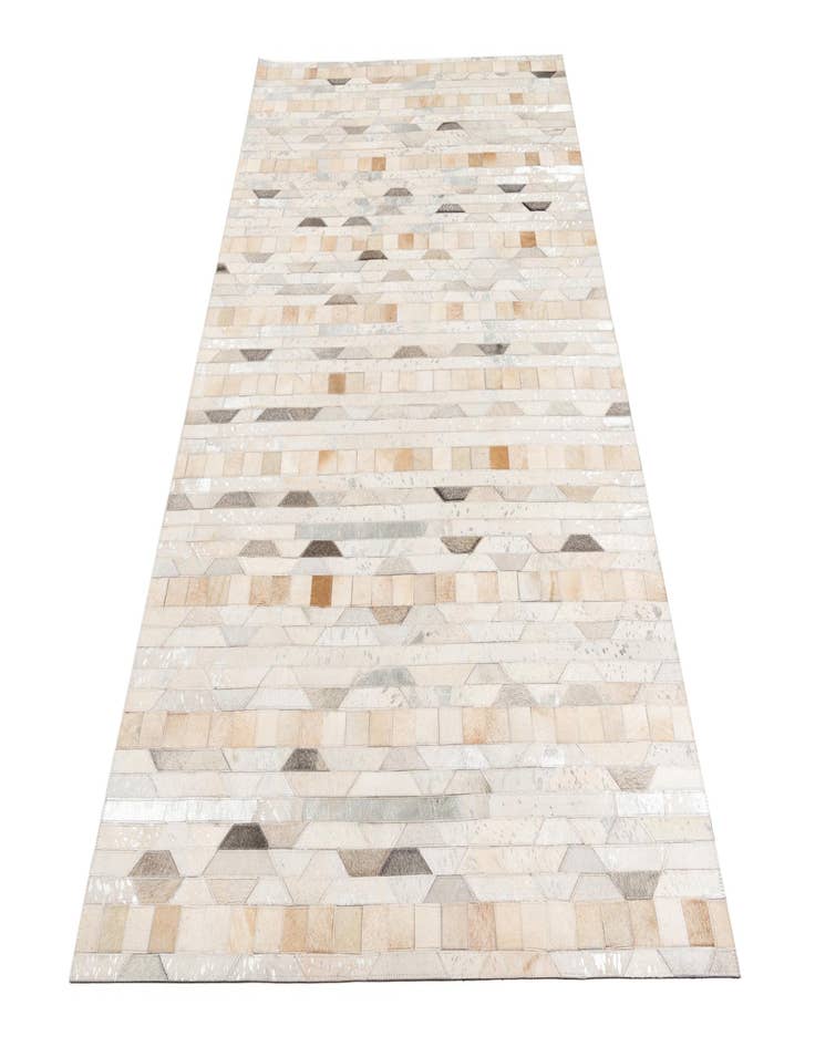 Detail image of 5' x 7' 10 Cowhide Leather Rug