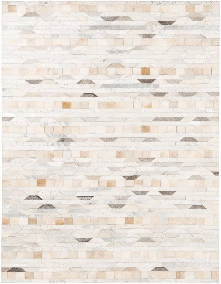 Detail image of 5' x 7' 10 Cowhide Leather Rug