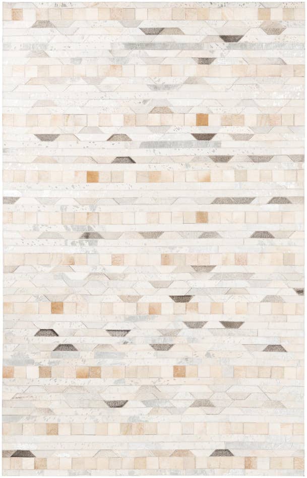 Detail image of 5' x 7' 10 Cowhide Leather Rug
