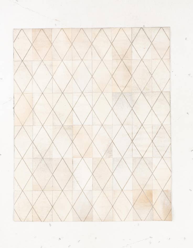 Detail image of 4' 1 x 5' 10 Cowhide Leather Rug