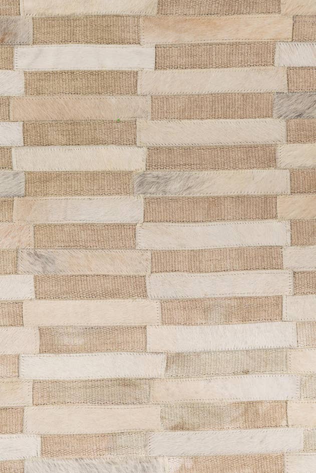 Detail image of 4' x 6' Cowhide Leather Rug