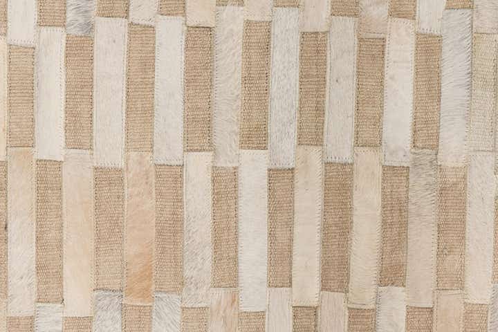4' x 6' Cowhide Leather Rug