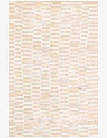 4' x 6' Cowhide Leather Rug