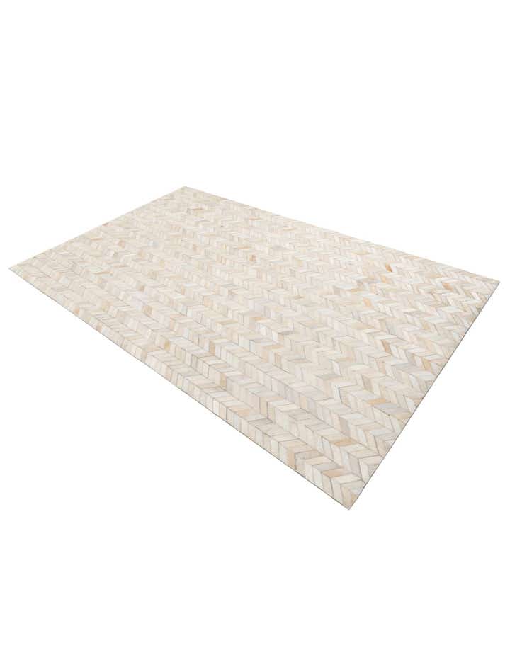 5' x 8' Cowhide Leather Rug