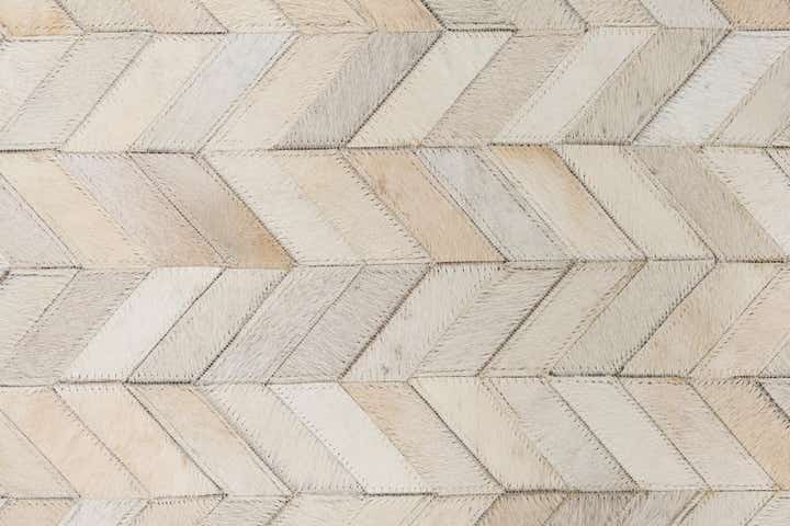 5' x 8' Cowhide Leather Rug