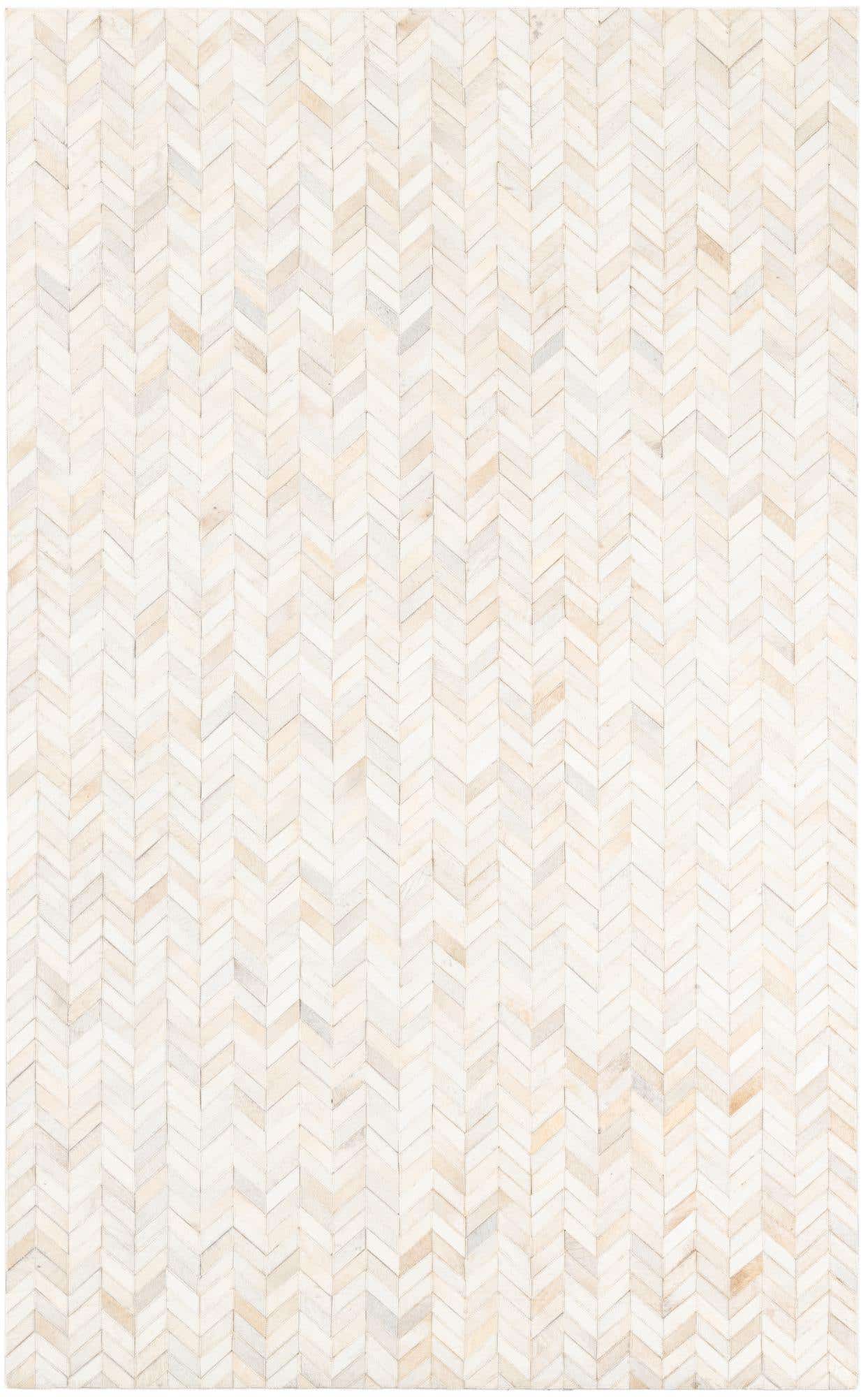 5' x 8' Cowhide Leather Rug