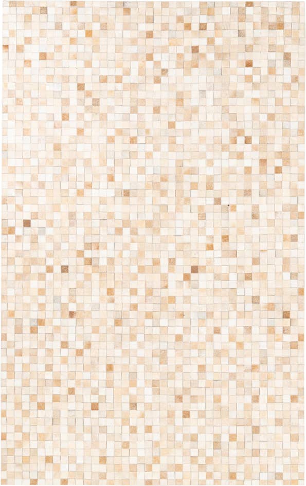 Detail image of 5' 1 x 8' 1 Cowhide Leather Rug