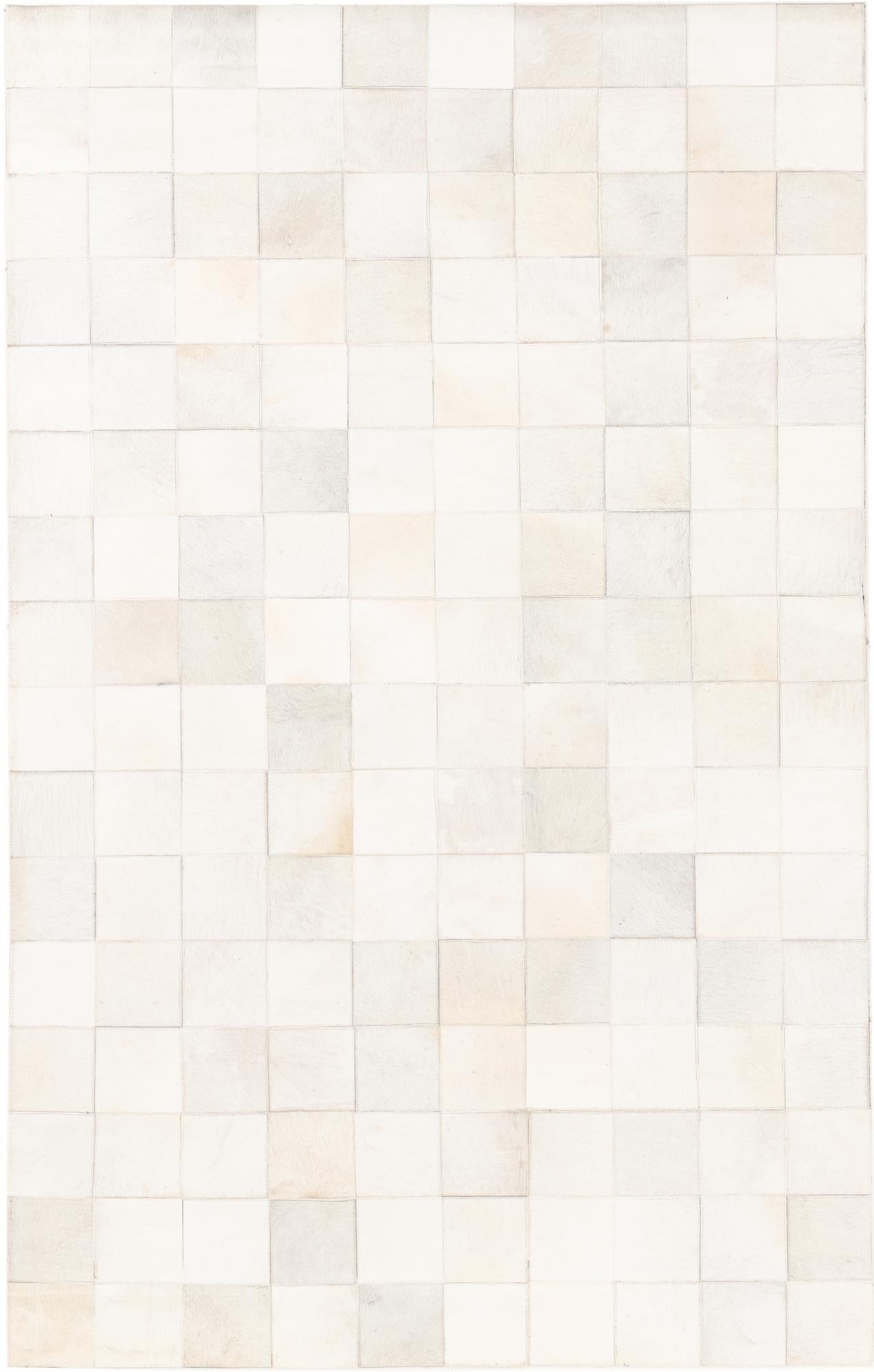 5' x 8' Cowhide Leather Rug