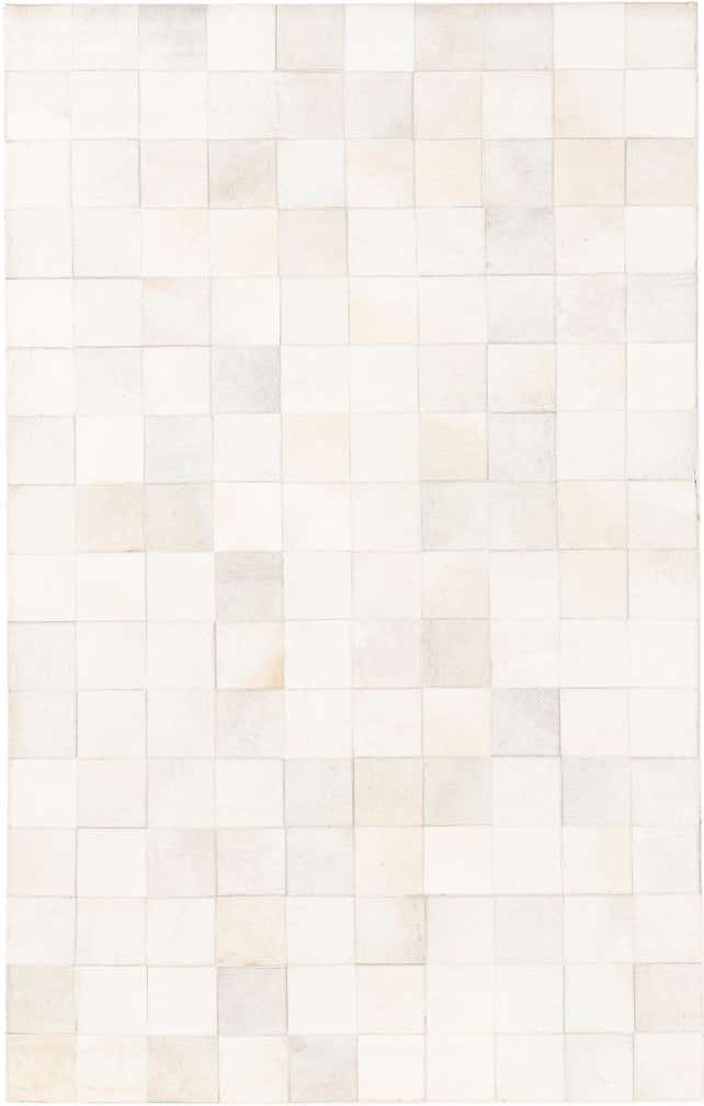 5' x 8' Cowhide Leather Rug