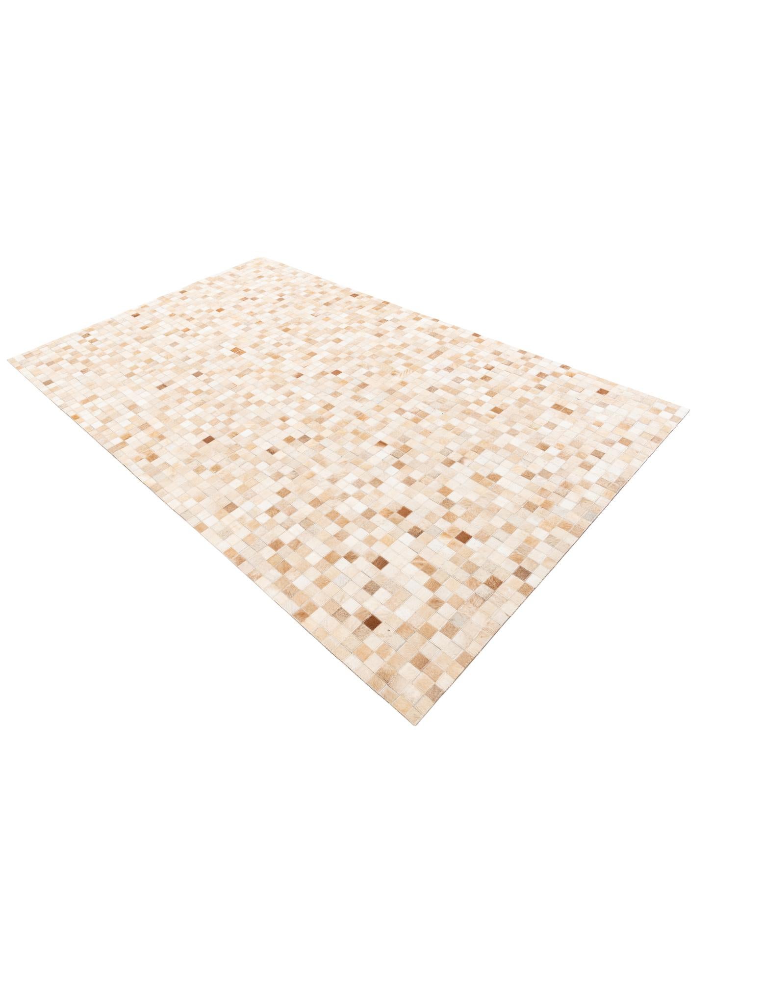 5' x 8' Cowhide Leather Rug