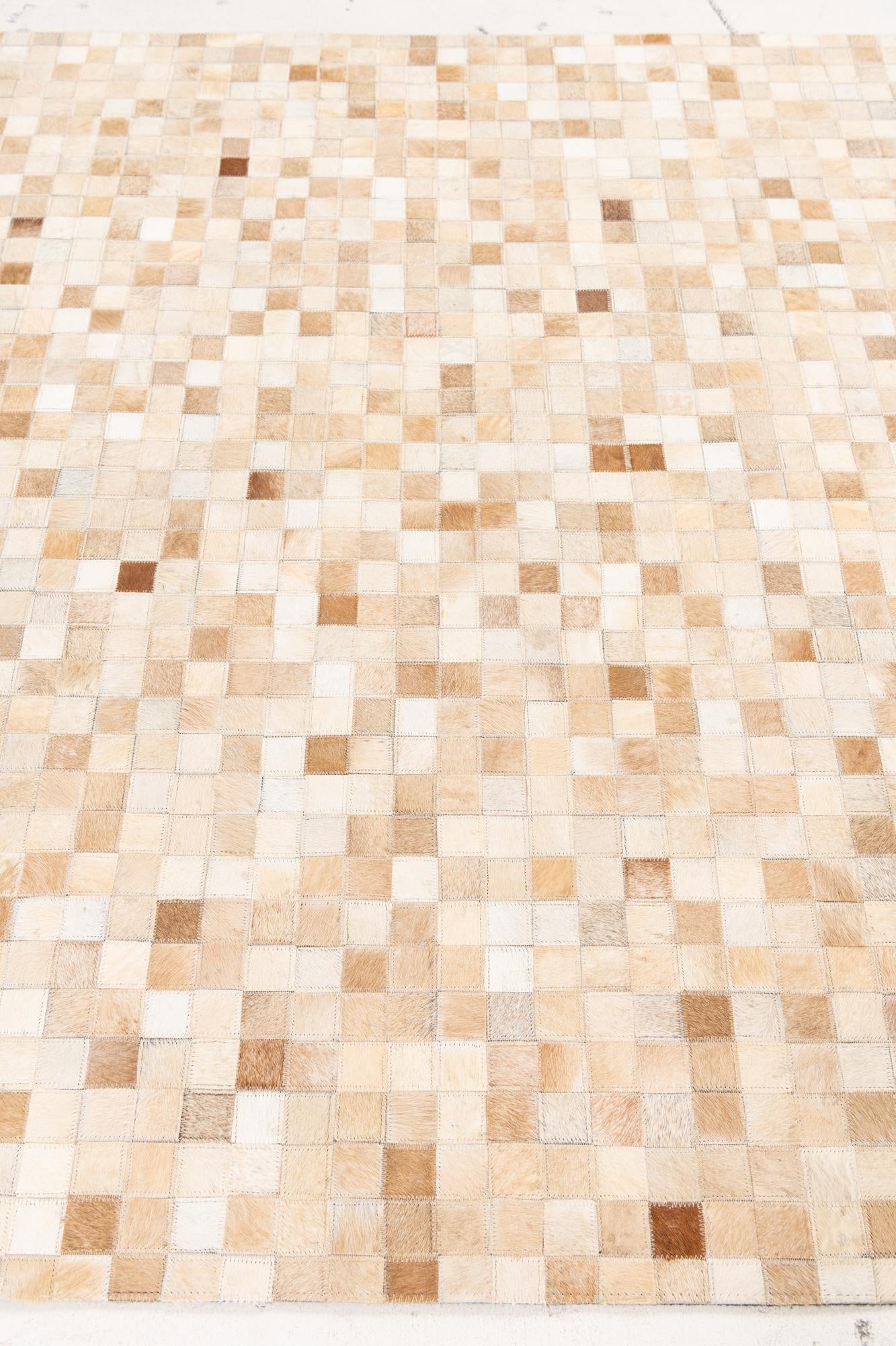 5' x 8' Cowhide Leather Rug