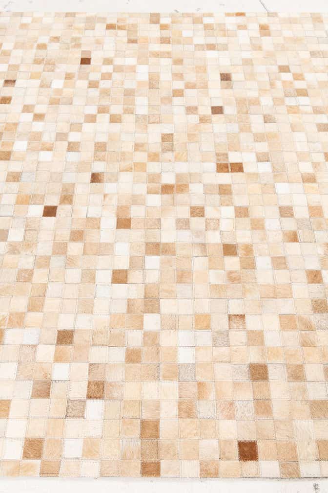 5' x 8' Cowhide Leather Rug