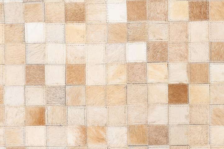 5' x 8' Cowhide Leather Rug