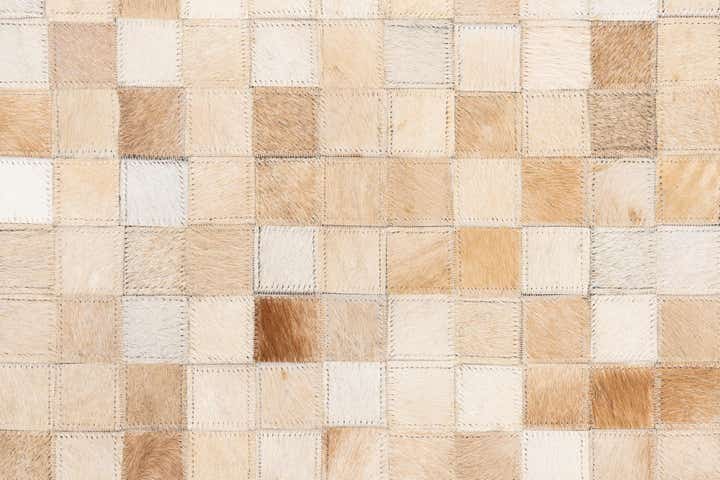 5' x 8' Cowhide Leather Rug