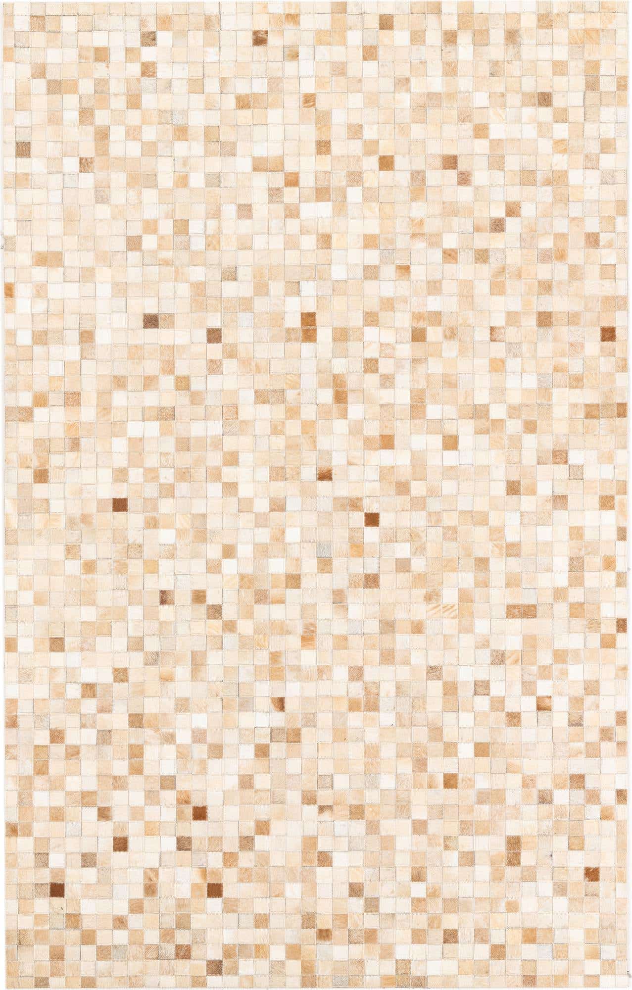 5' x 8' Cowhide Leather Rug