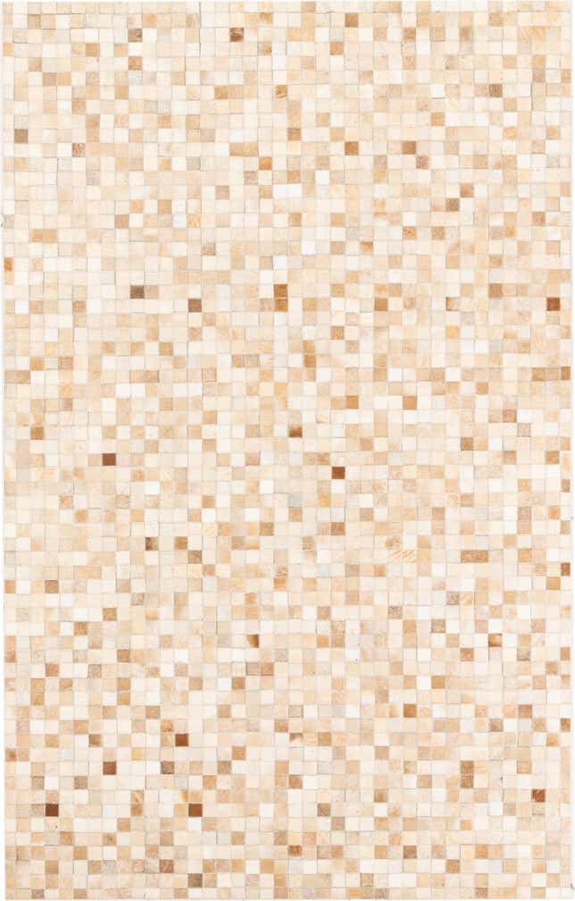 5' x 8' Cowhide Leather Rug