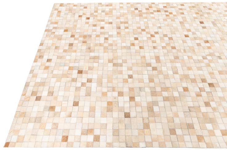 Detail image of 5' 1 x 8' 1 Cowhide Leather Rug