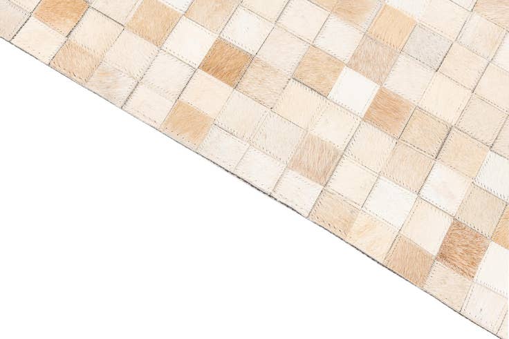 Detail image of 5' 1 x 8' 1 Cowhide Leather Rug