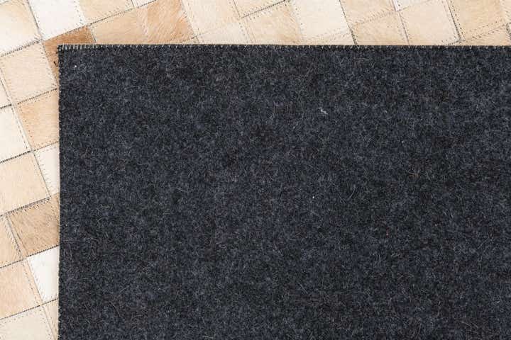 5' 1 x 8' 1 Cowhide Leather Rug