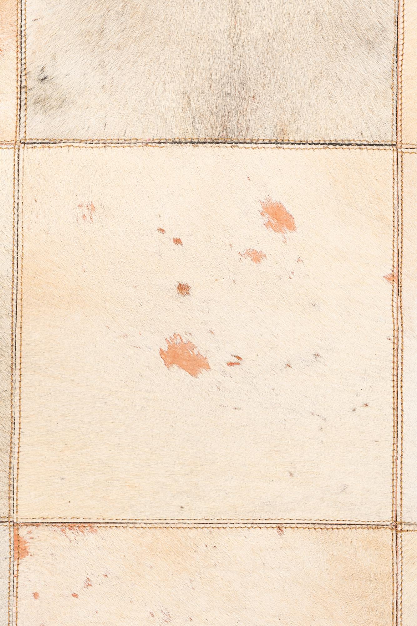 5' x 7' 10 Cowhide Leather Rug