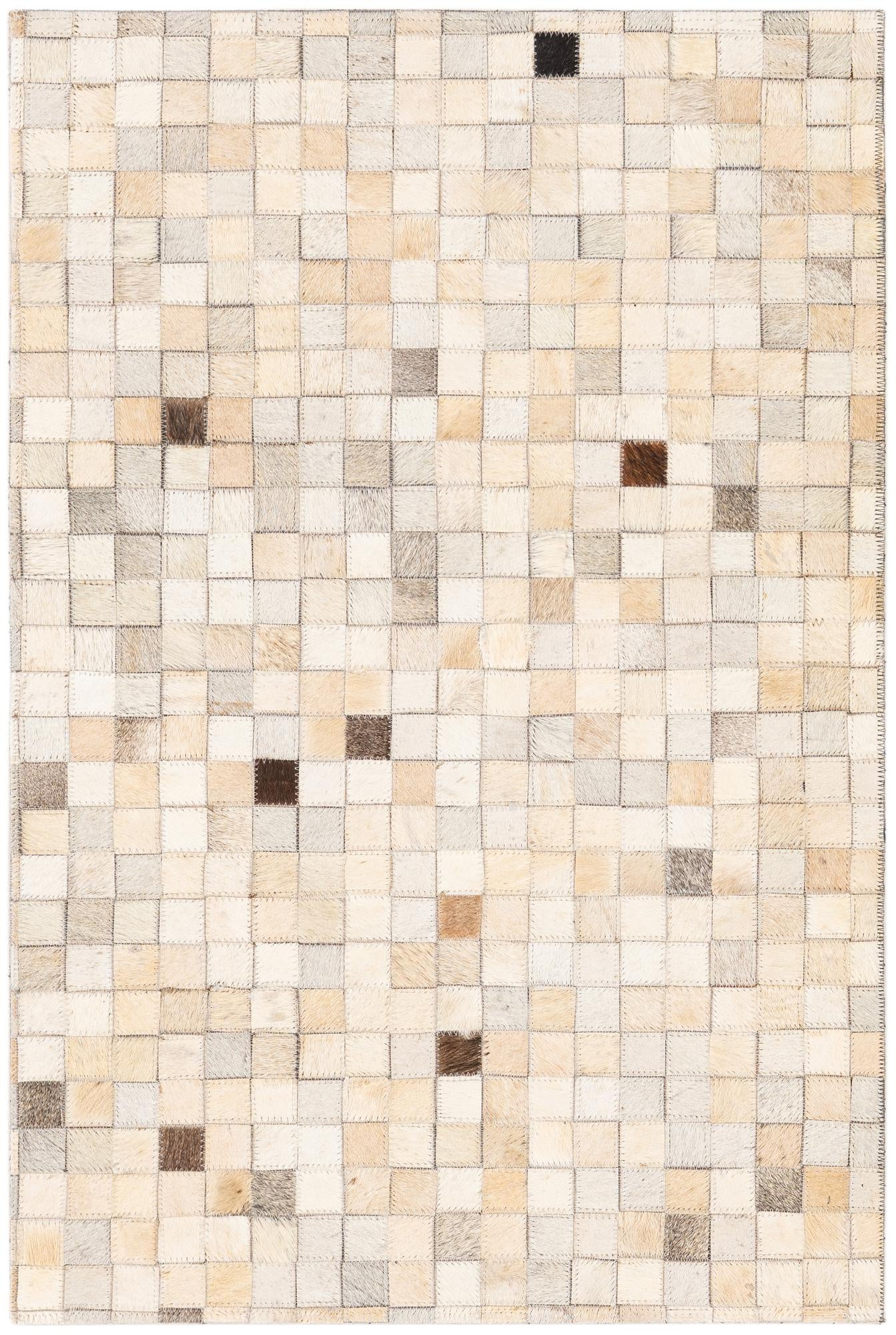 2' x 3' Cowhide Leather Rug