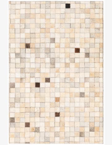 2' x 3' Cowhide Leather Rug