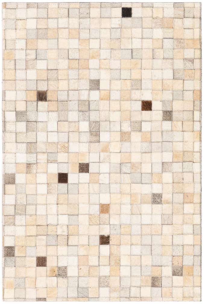 2' x 3' Cowhide Leather Rug