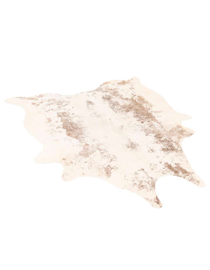 5' 11 x 6' 5 Cowhide Leather Rug
