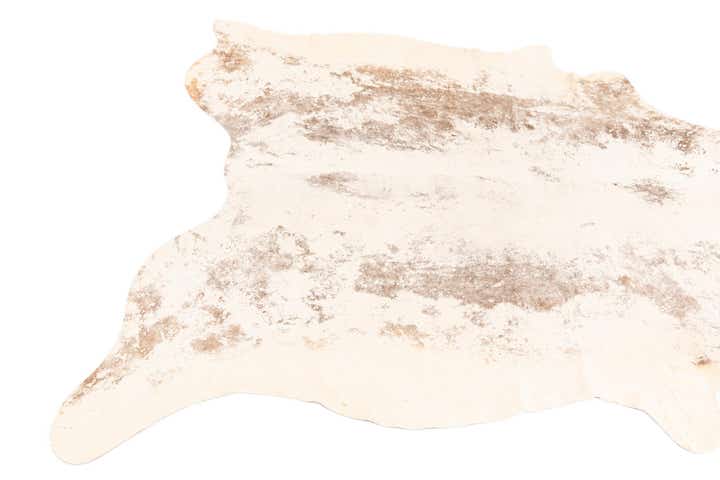 5' 11 x 6' 5 Cowhide Leather Rug