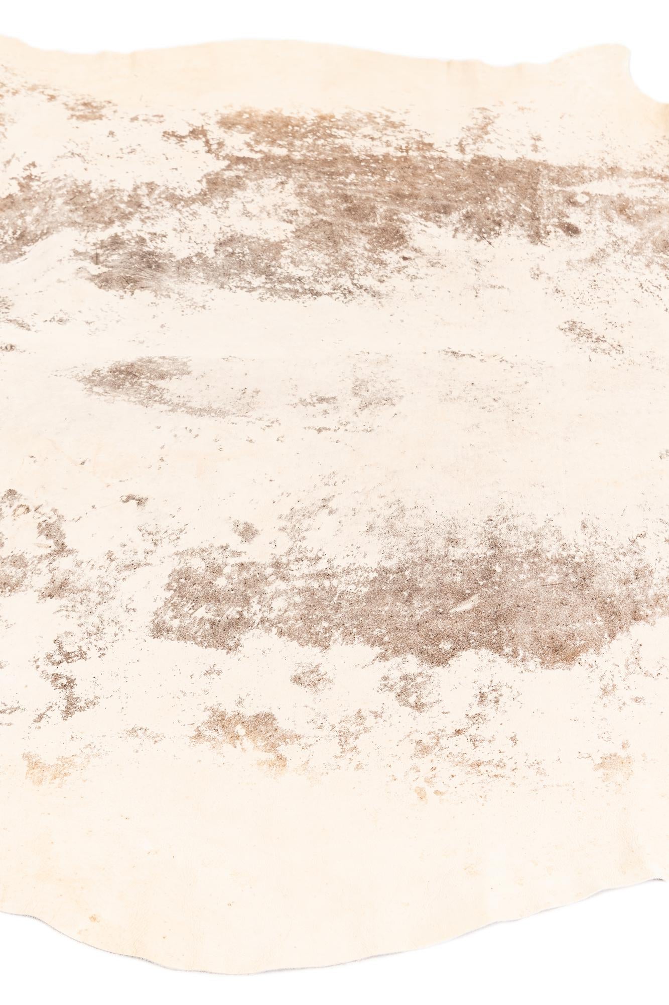 5' 11 x 6' 5 Cowhide Leather Rug