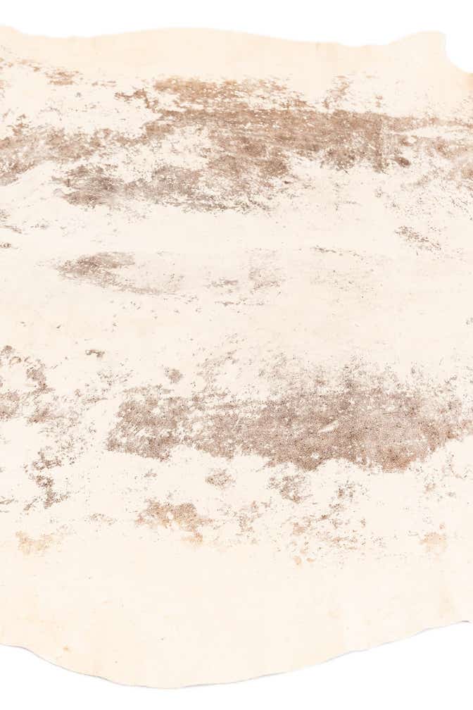 5' 11 x 6' 5 Cowhide Leather Rug