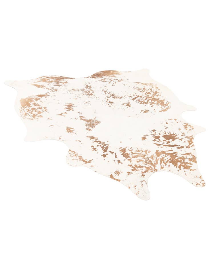 Detail image of 6' 8 x 7' 4 Cowhide Leather Rug