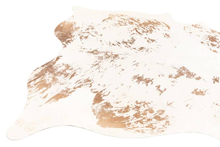 Detail image of 6' 8 x 7' 4 Cowhide Leather Rug