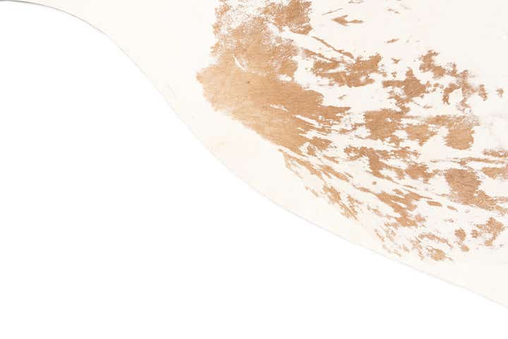6' 8 x 7' 4 Cowhide Leather Rug