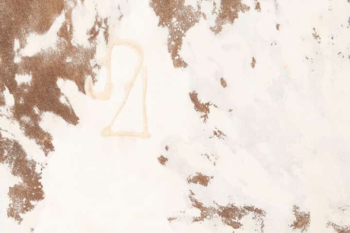6' 8 x 7' 4 Cowhide Leather Rug