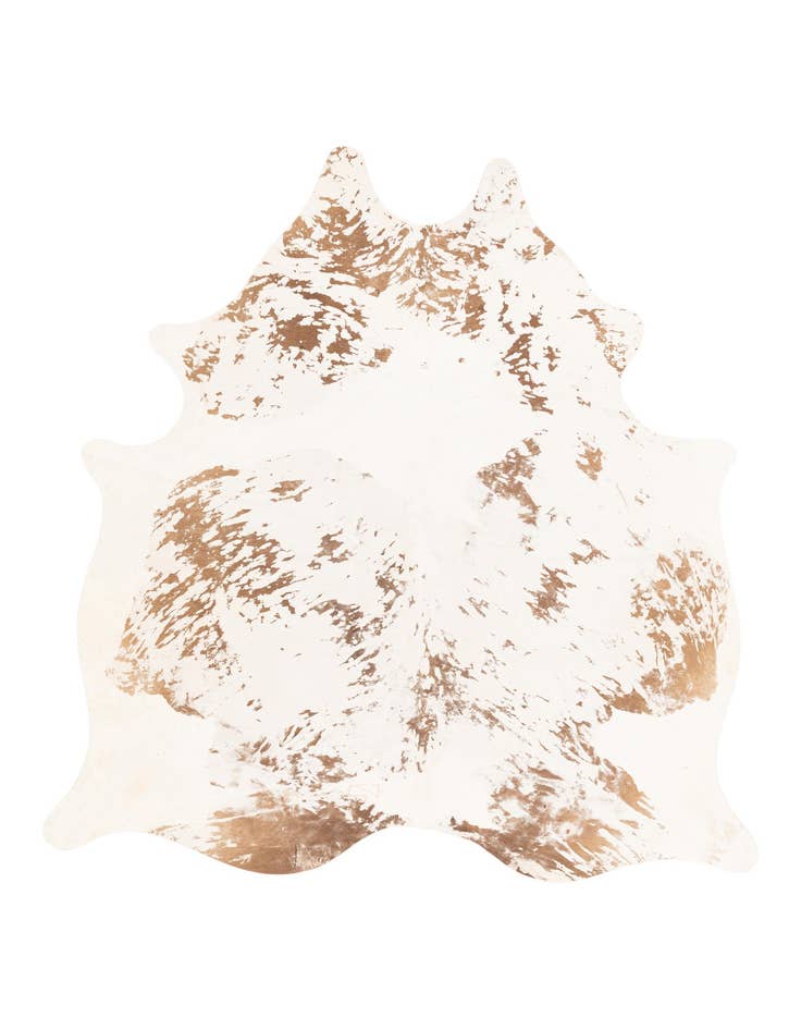 Detail image of 6' 8 x 7' 4 Cowhide Leather Rug