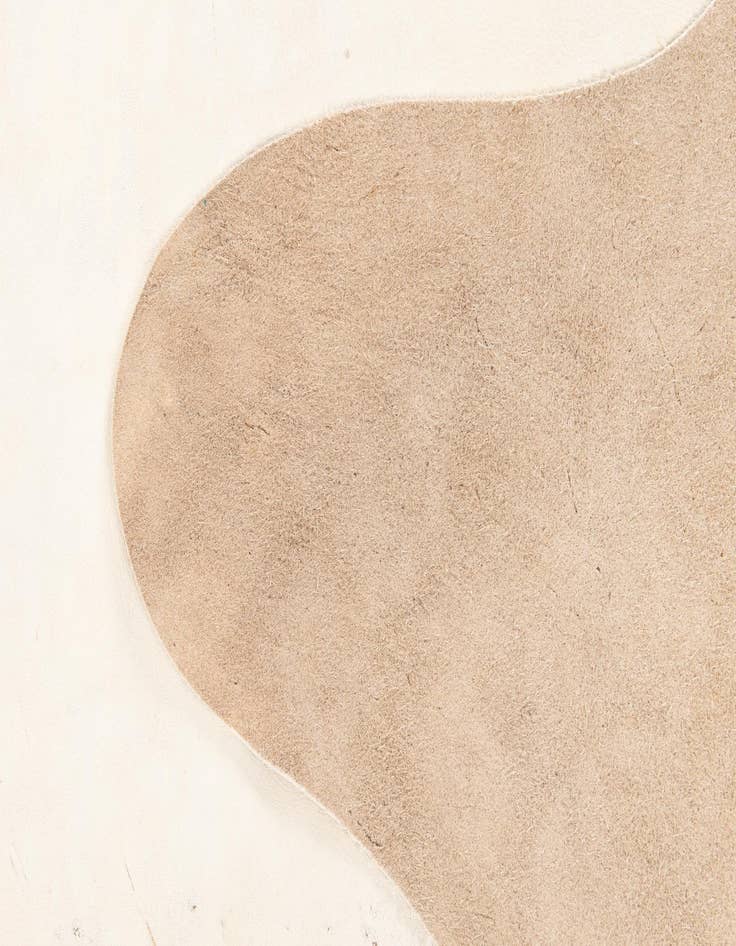 Detail image of 6' 8 x 7' 2 Cowhide Leather Rug