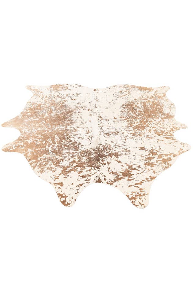 Detail image of 6' 7 x 7' 5 Cowhide Leather Rug