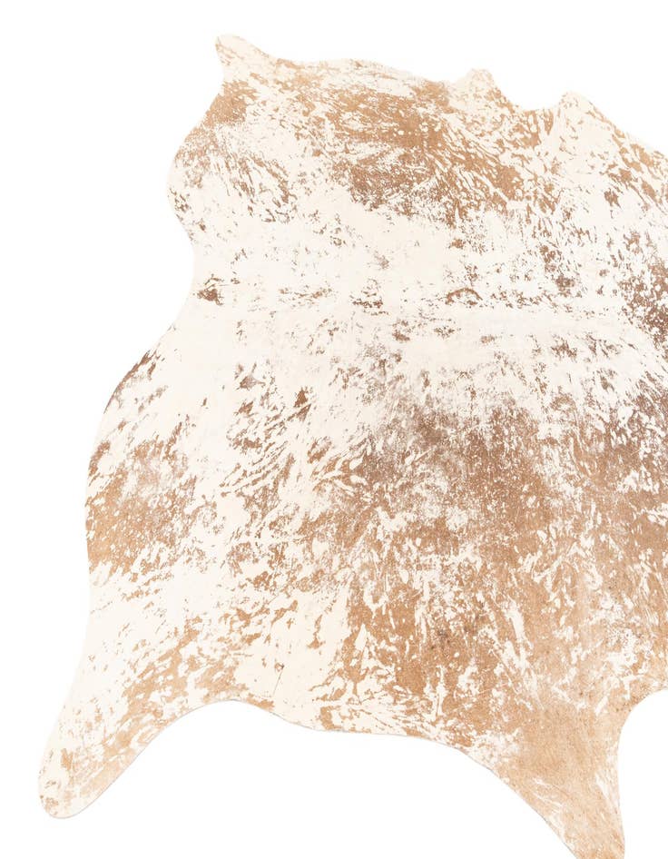 Detail image of 6' 7 x 7' 5 Cowhide Leather Rug