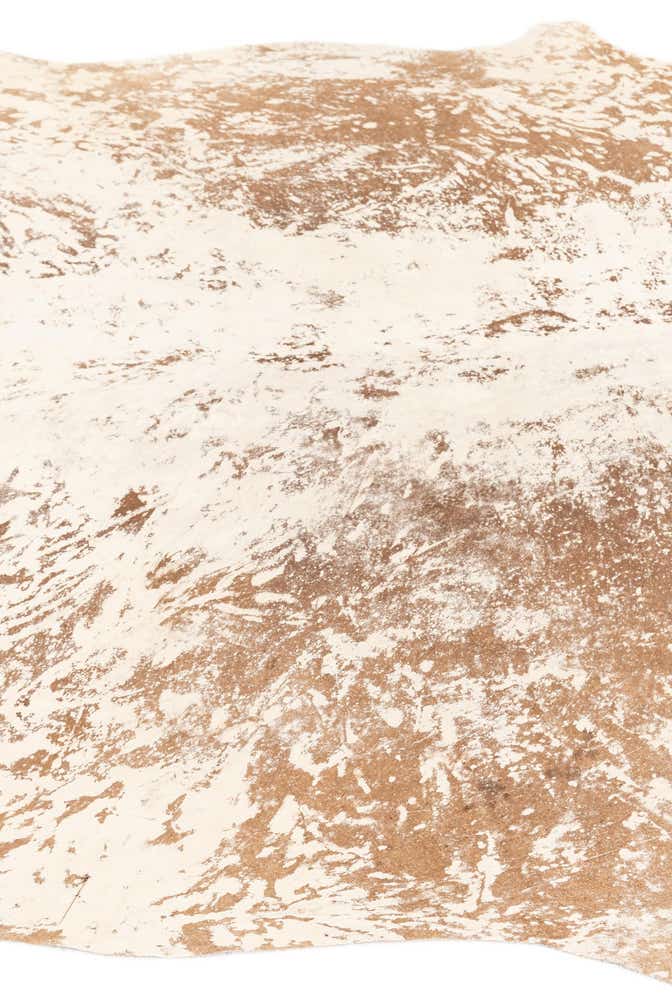 6' 7 x 7' 5 Cowhide Leather Rug