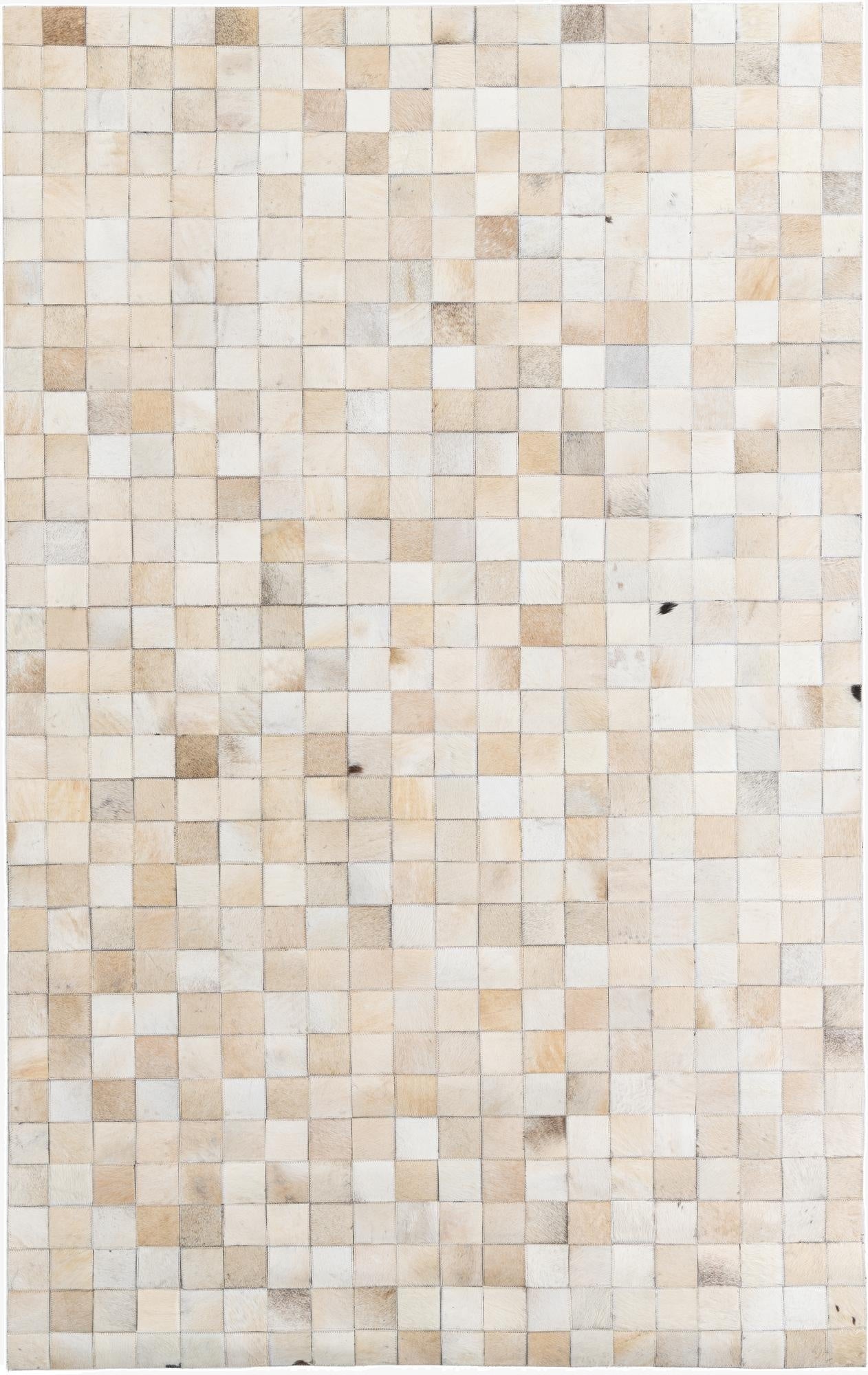 5' x 8' Cowhide Leather Rug