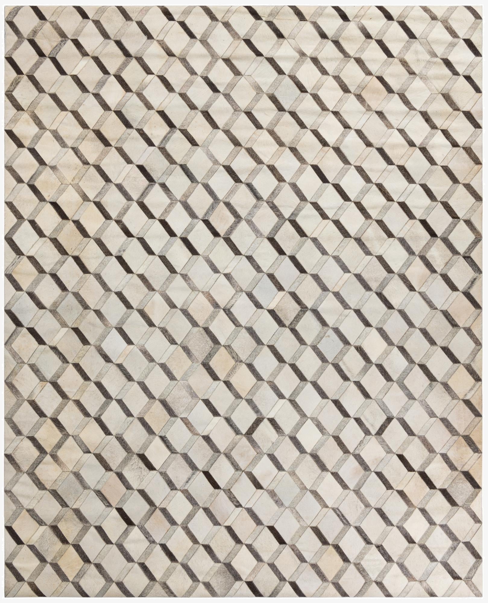 8' x 10' Cowhide Leather Rug