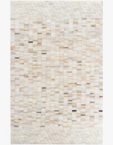 5' x 7' 10 Cowhide Leather Rug