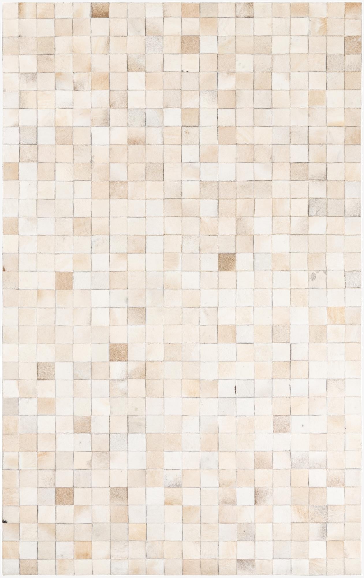 5' x 8' Cowhide Leather Rug