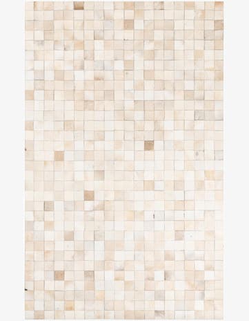 5' x 8' Cowhide Leather Rug