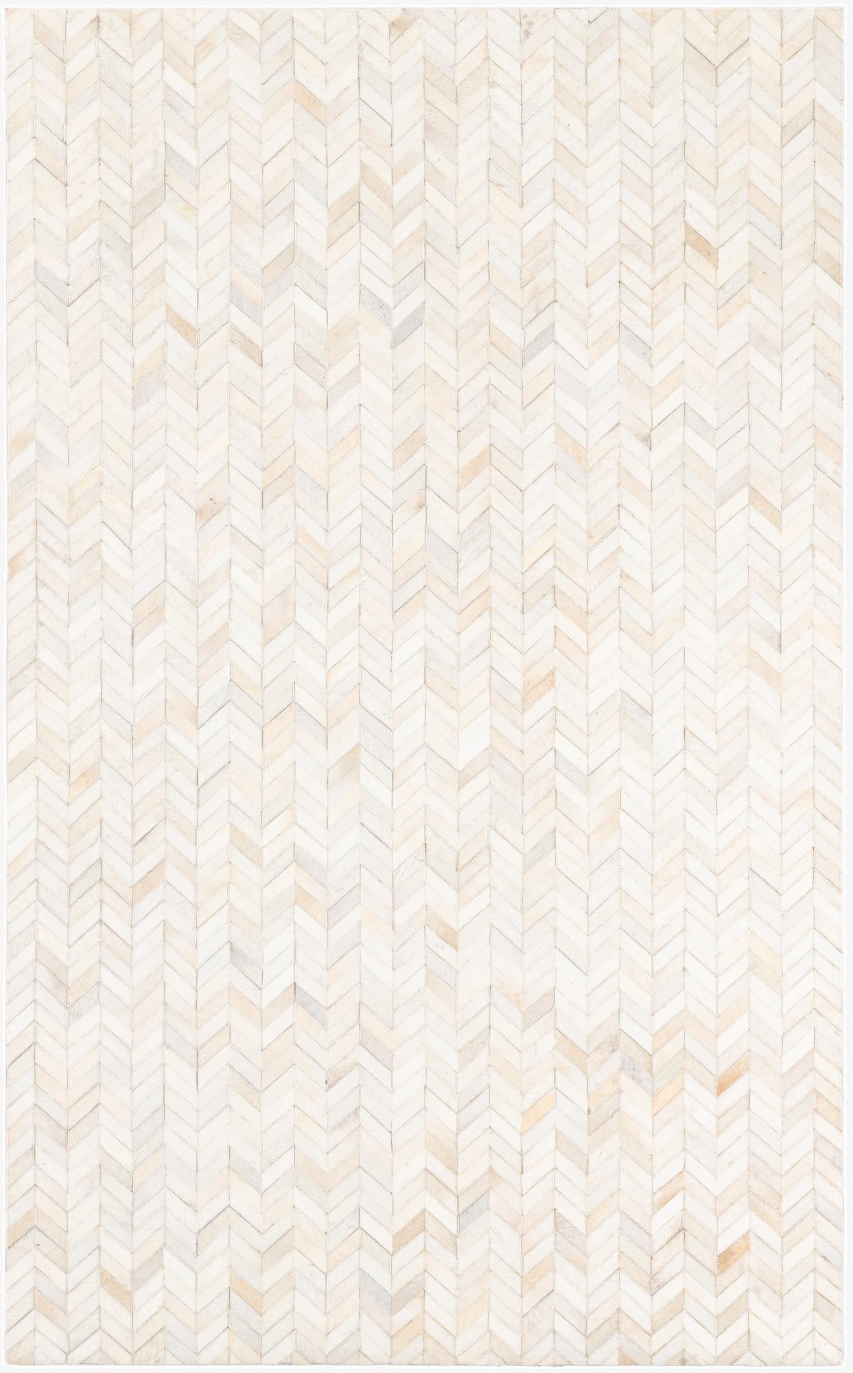 5' x 8' Cowhide Leather Rug