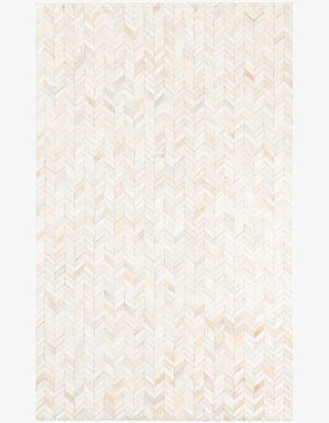 5' x 8' Cowhide Leather Rug