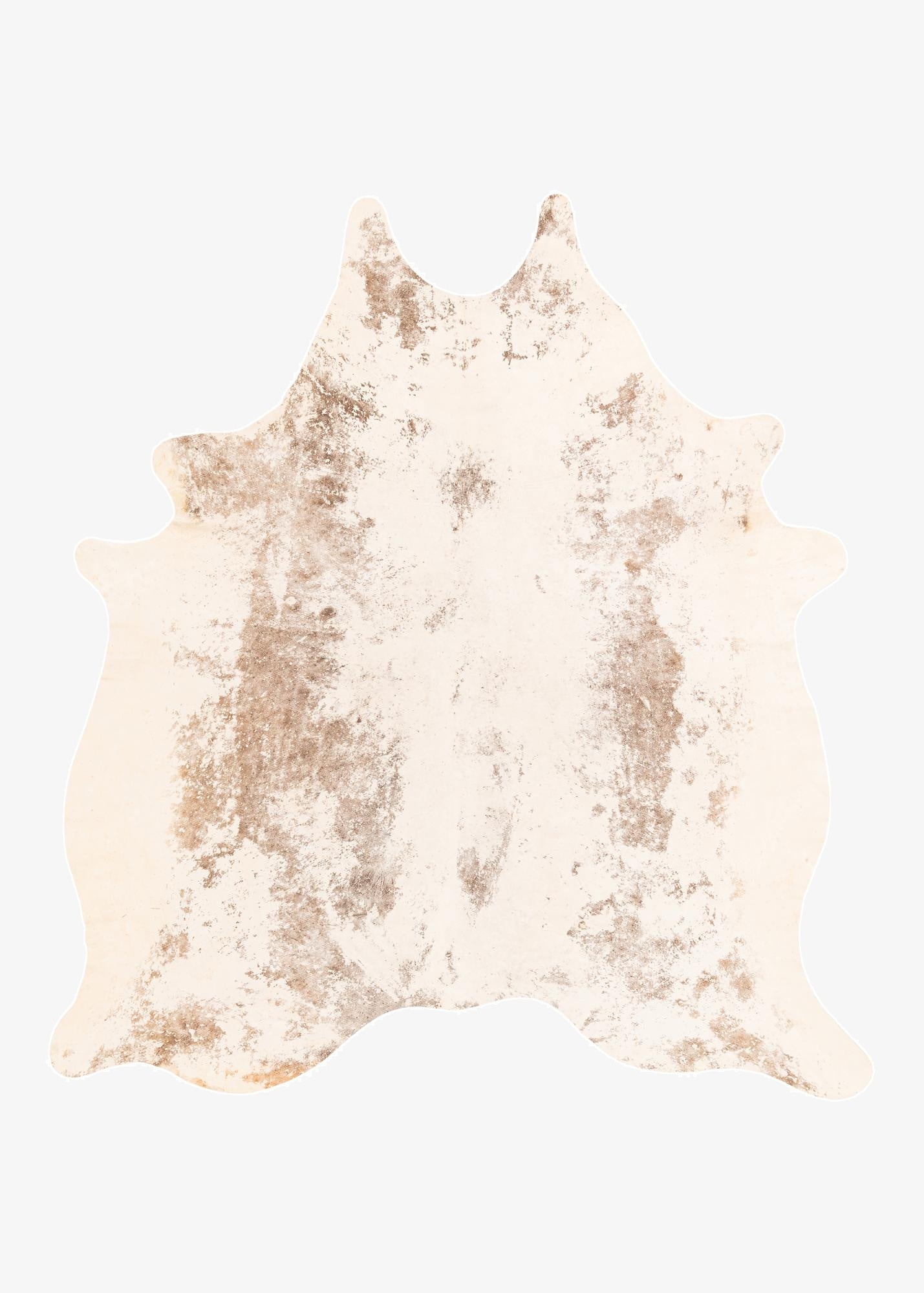 5' 11 x 6' 5 Cowhide Leather Rug